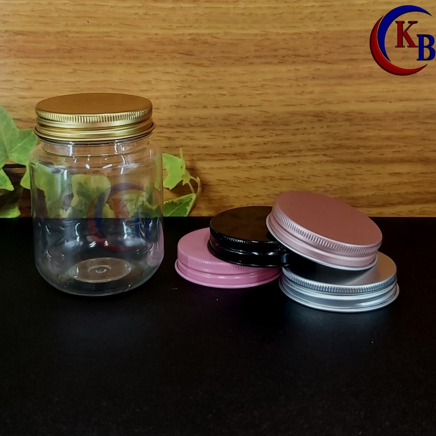 TOPLES JAR 200 ML BULAT ALUMUNIUM SAMBAL / TOPLES PLASTIK PET 200ML
