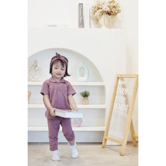 T24 - Keola Setelan Anak Piyama Good Night / Setelan Anak Kasual Premium Baju Tidur Anak