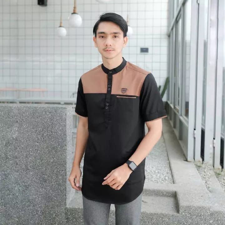 Kemeja Dewasa Lengan Pendek Koko Kurta Matt Toyobo M L XL