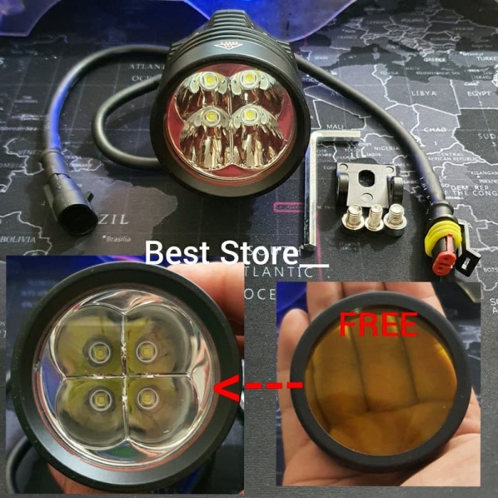 Lampu Tembak Sorot LED 4 MATA L4X CREE 40 WATT