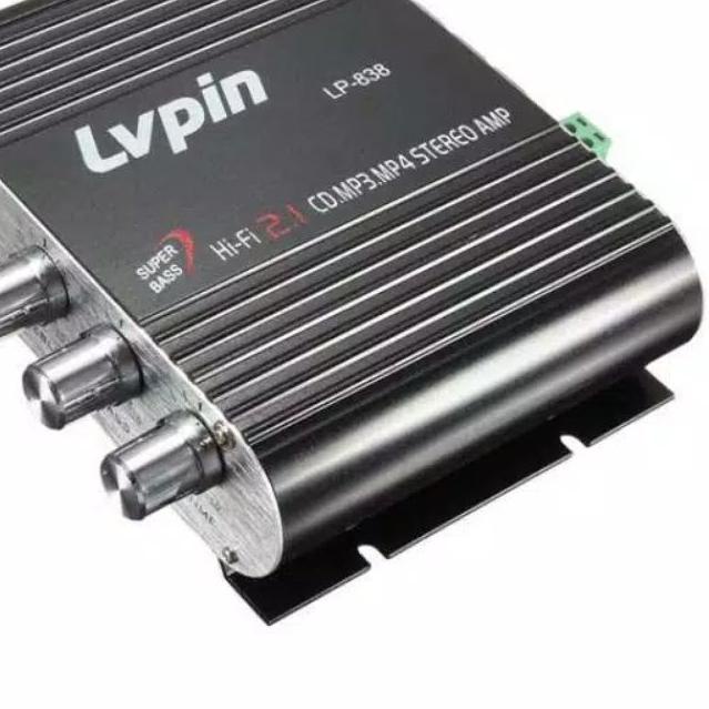 ☝ Amplifier mini 200W Rms Mini Hi-Fi 2.1 untuk Mobil - Motor - Rumah ◙