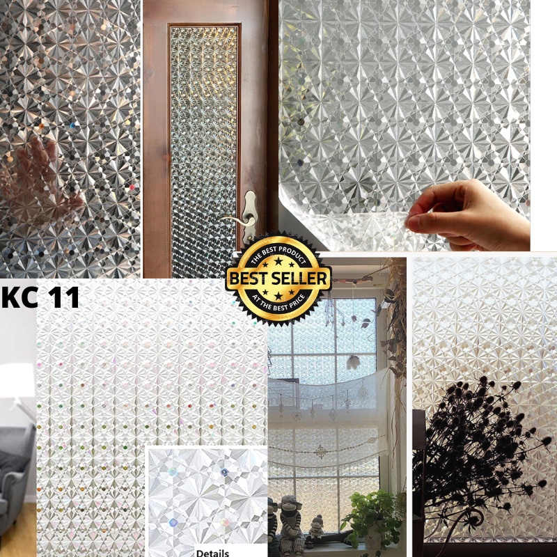 STICKER STIKER KACA HOLOGRAM DIAMOND SUNBLAST KACA STICKER SETIKER WALLPAPER PINTU JENDELA KACA BUAT KAMAR MANDI DEKORASI DECOR DEKOR RUMAH WALPAPER SANBLAST WELPEPER SANBLAS SUNBLAST SUNBLAS LEMARI KACA DAPUR AESTHENTIC 3D MINIMALIS PREMIUM MURAH