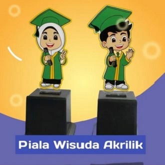 Piala Plakat Wisuda Akrilik