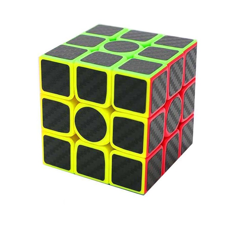 Mi.more 1pc Rubik Carbon 3x3 Rubik Cube Full Color - Rubik Toys / Kids Toys Magic Cube