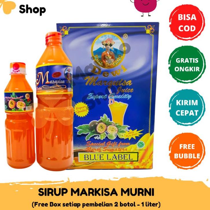 Buruan BelanjaCc1C6 Sirup Markisa Medan Asli 1 Liter Gula Murni Dewi Marquisa