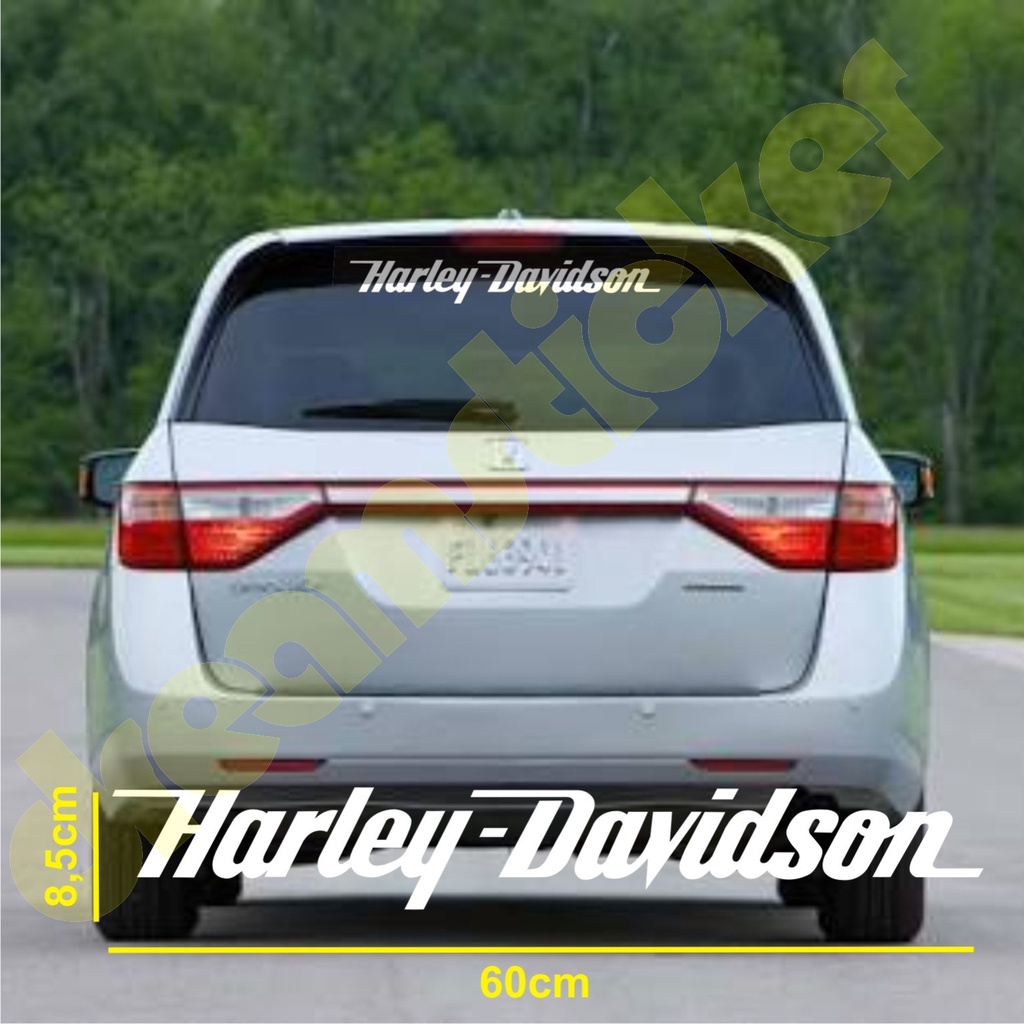 Sticker Stiker Mobil Harley Davidson Kaca Belakang