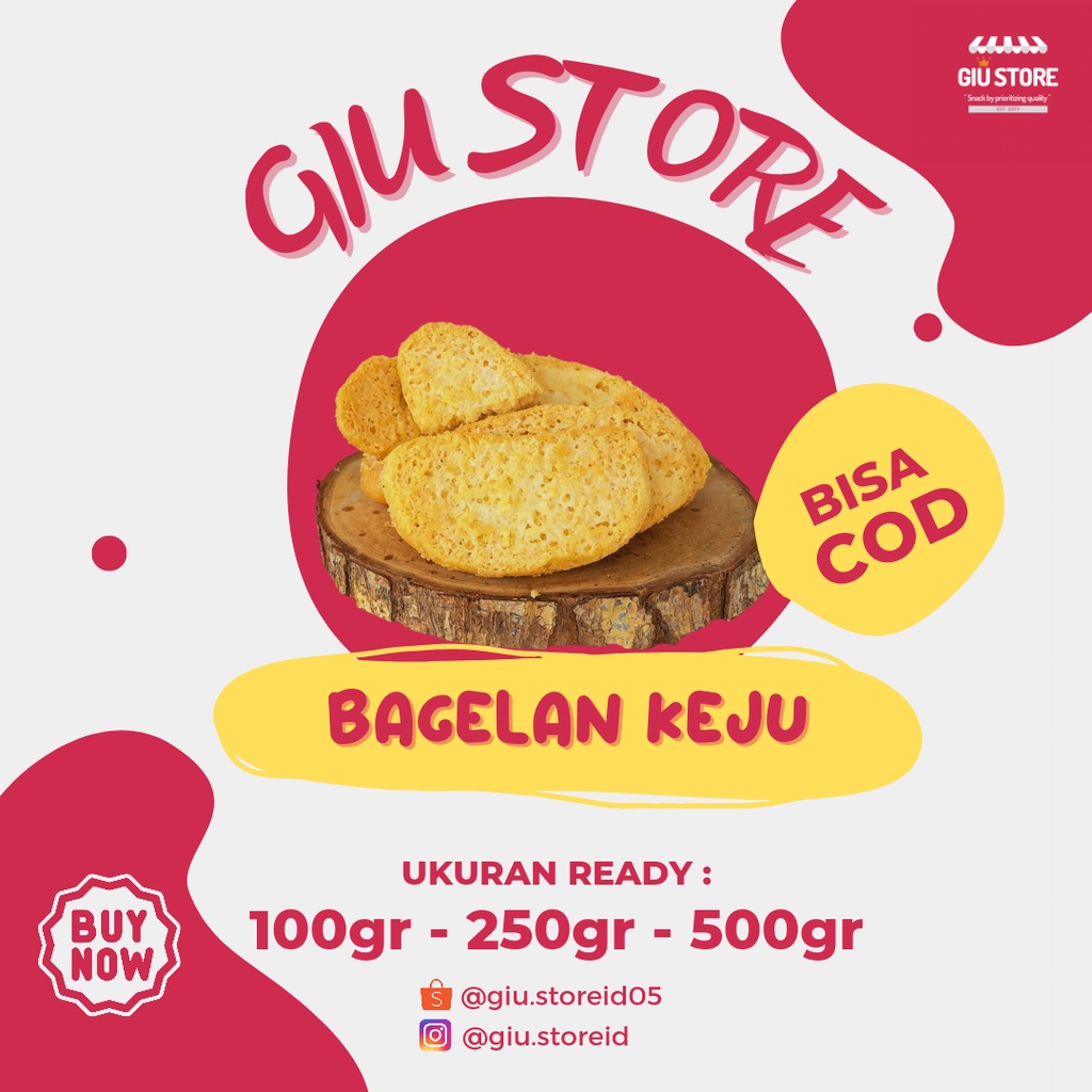 

BAGELAN KEJU/CHIP/BUTTER/VANILLA @250GR & 1/2KG