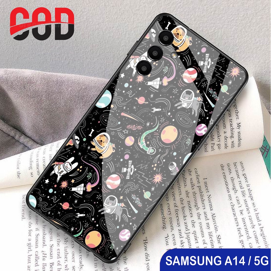 [G44] CASE SAMSUNG A14 5G - SOFTCASE GLASS KACA SAMSUNG A14 5G - SOFTCASE KACA SAMSUNG A14 5G