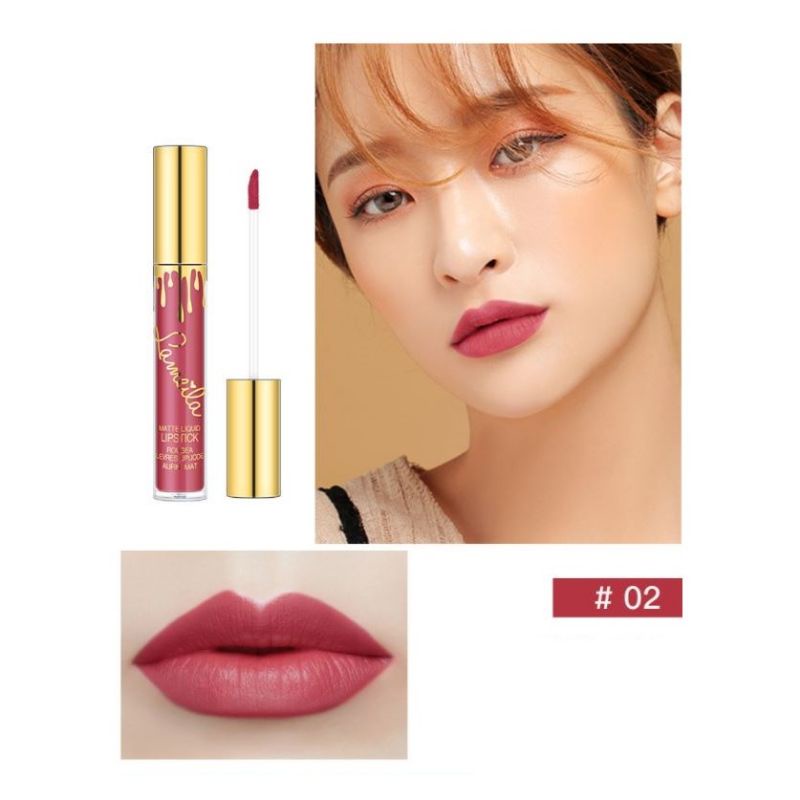 LIP CREAM MYB LIPSTIK WATERPROOF & CANTIK-02 LAMEILA GLAZ