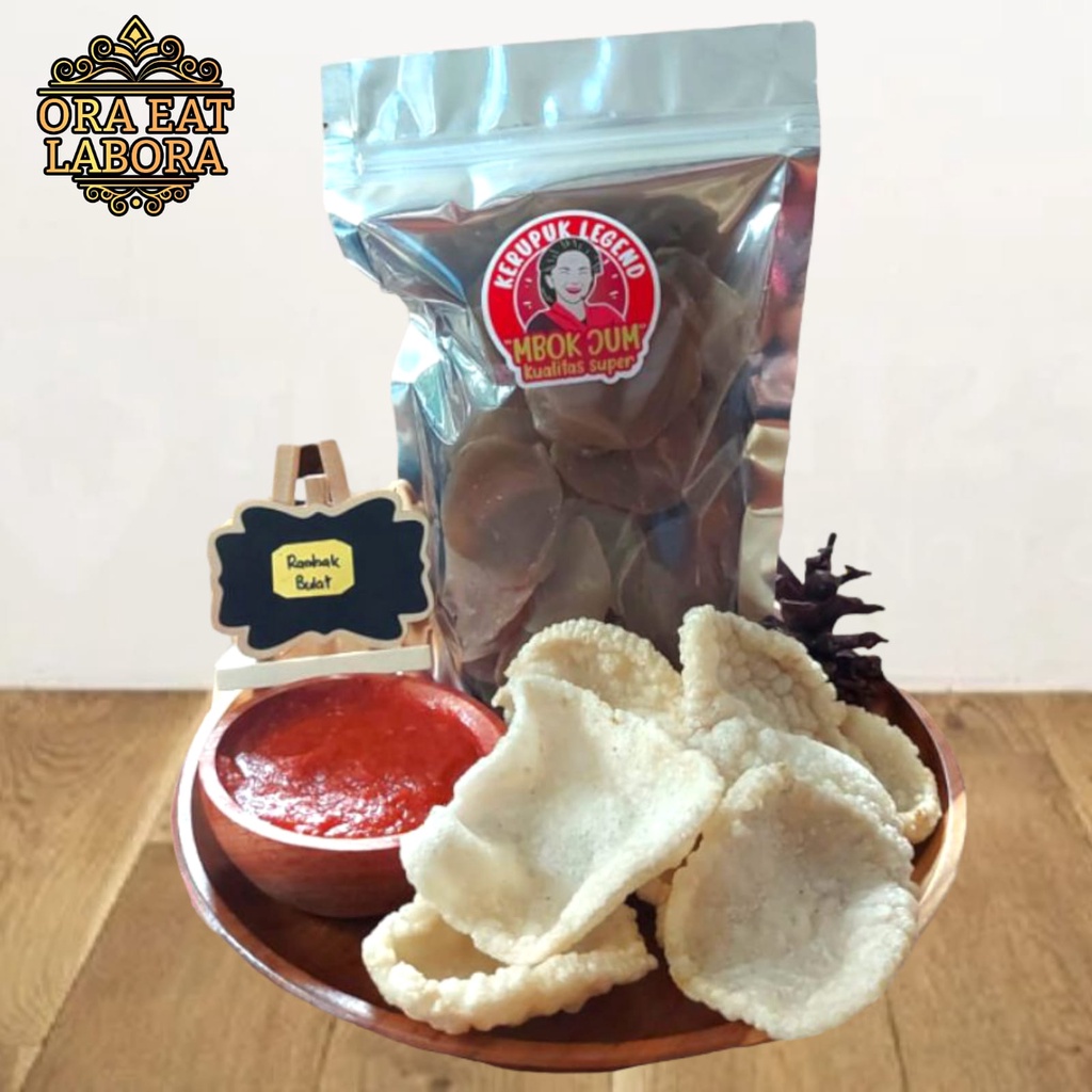 

Kerupuk Mentah Kerupuk Rambak Bulat Krecek Bulat Kualitas Premium - Ora Eat Labora