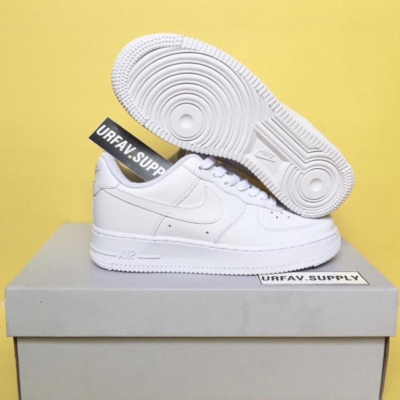 Terbaru READY Nike Air Force 1 Original 100% BNIB - Triple White Low // af1 putih brand new in box l