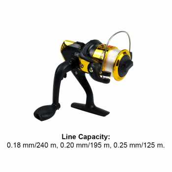 Reel Pancing Alat Gulungan Pancing dengan GearRatio 5.2:1 Ball Bearing 3+1 / Rell Rel Ril Riil Rill Gulungan Penggulung Kerek Kerekan Pancing Alat Pancing Ikan Laut Air Tawar Power Handle / Gulungan Pancing Plastik Metal Berkualitas Tahan Karat Kuat Murah