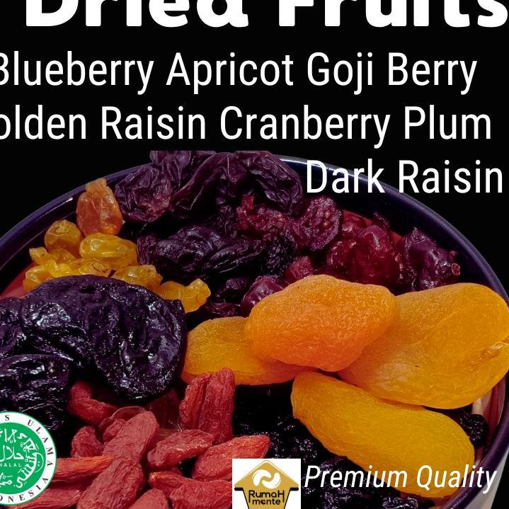 

❋ TRAIL MIX 7 BUAH KERING 500GR BLUEBERRY CRANBERRY DARK RAISIN GOLDEN RAISIN GOJIBERRY PLUM APRICOT (CEMILAN DIET) ♠