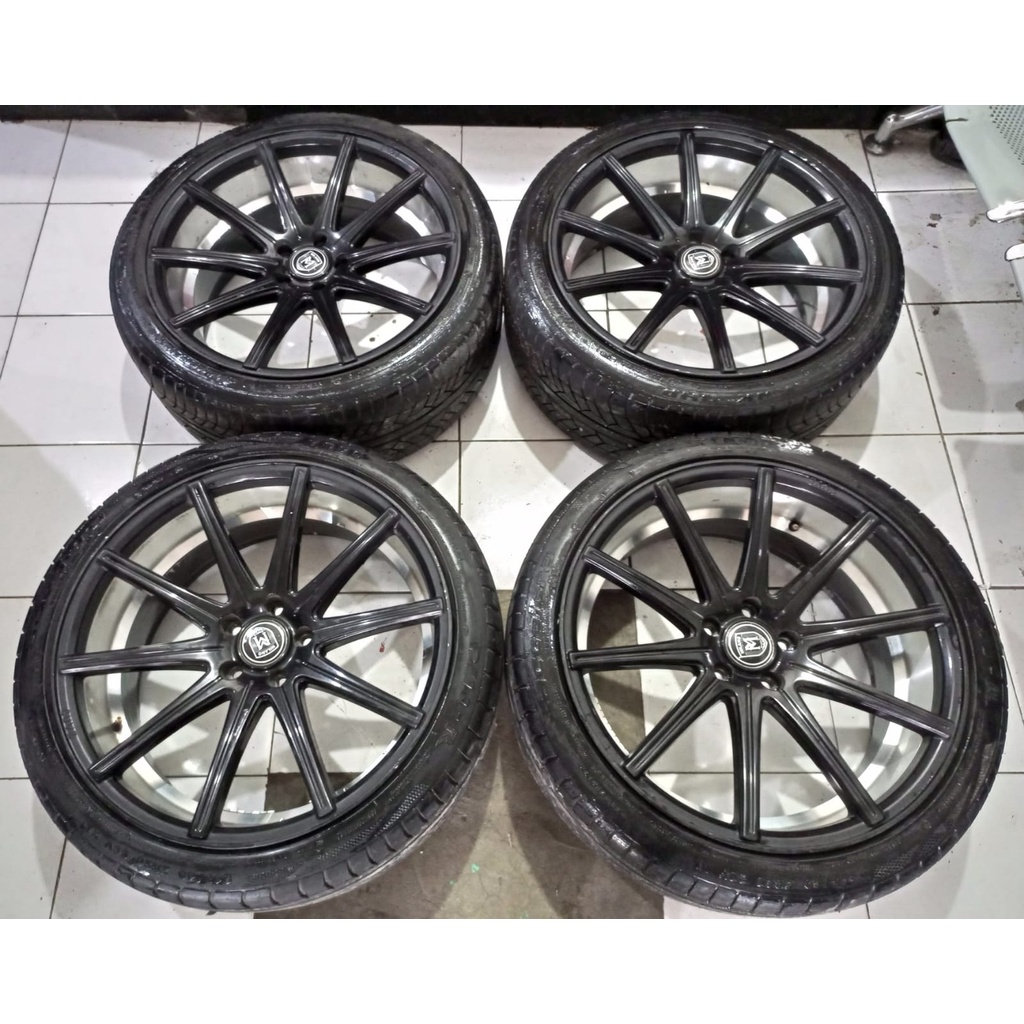 VELG MOBIL SECOND MILANO RING 20 LEBAR 9 PCD 5X114 + BAN (2) 245 40 R20
