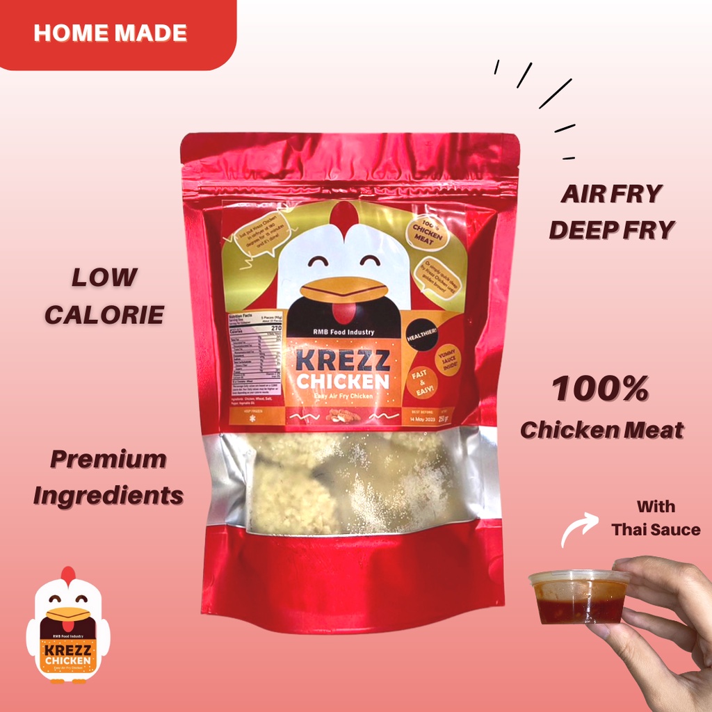 

KREZZ CHICKEN THAI SAUCE || Chicken Nugget Premium dengan Saus Thailand