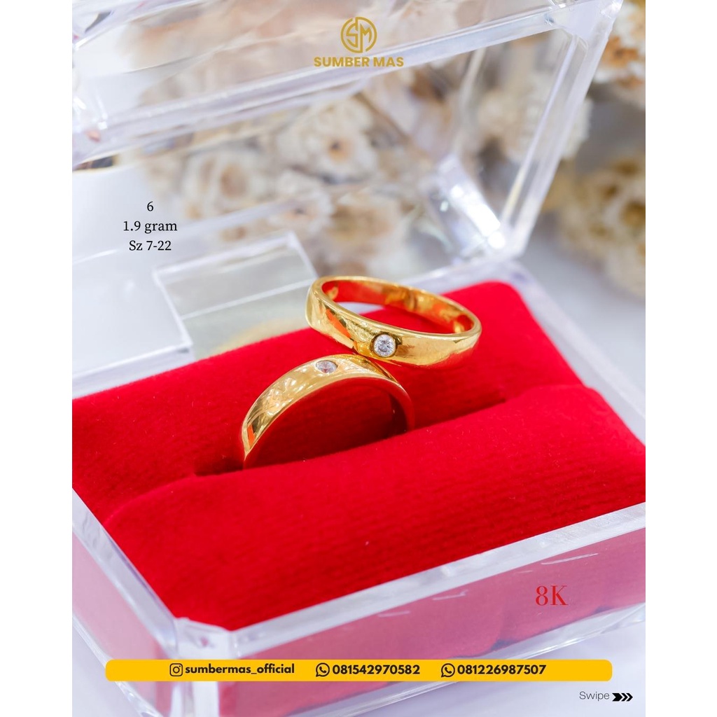 CINCIN WEDDING/COUPLE/POLOS KADAR 8K/17K