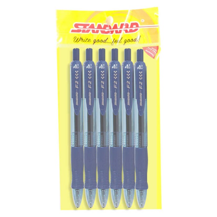 

STANDARD PEN F2 0.7 ISI 6 PCS