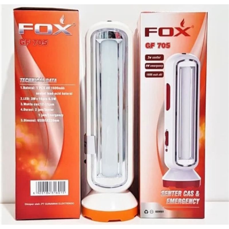 SENTER FOX 705 SUPER TERANG TAHAN LAMA
