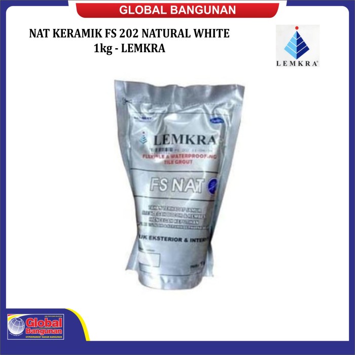 NAT KERAMIK FS 202 NATURAL WHITE 1kg - LEMKRA