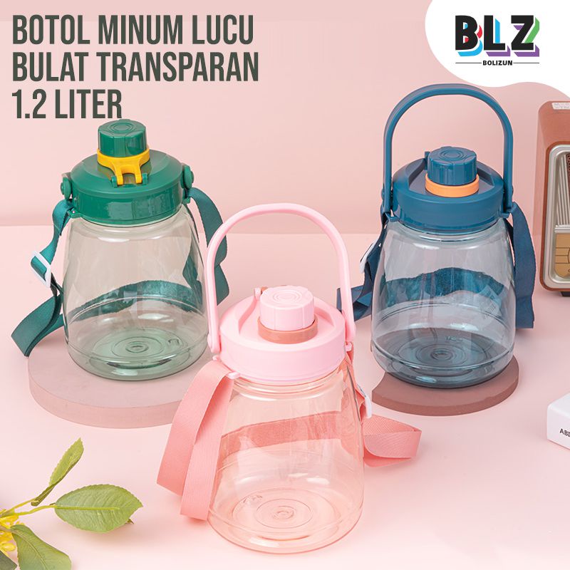 BOLIZUN Botol Minum Anak 1200 ML Botol Gemoy Bening ORIGINAL 1.2 Liter