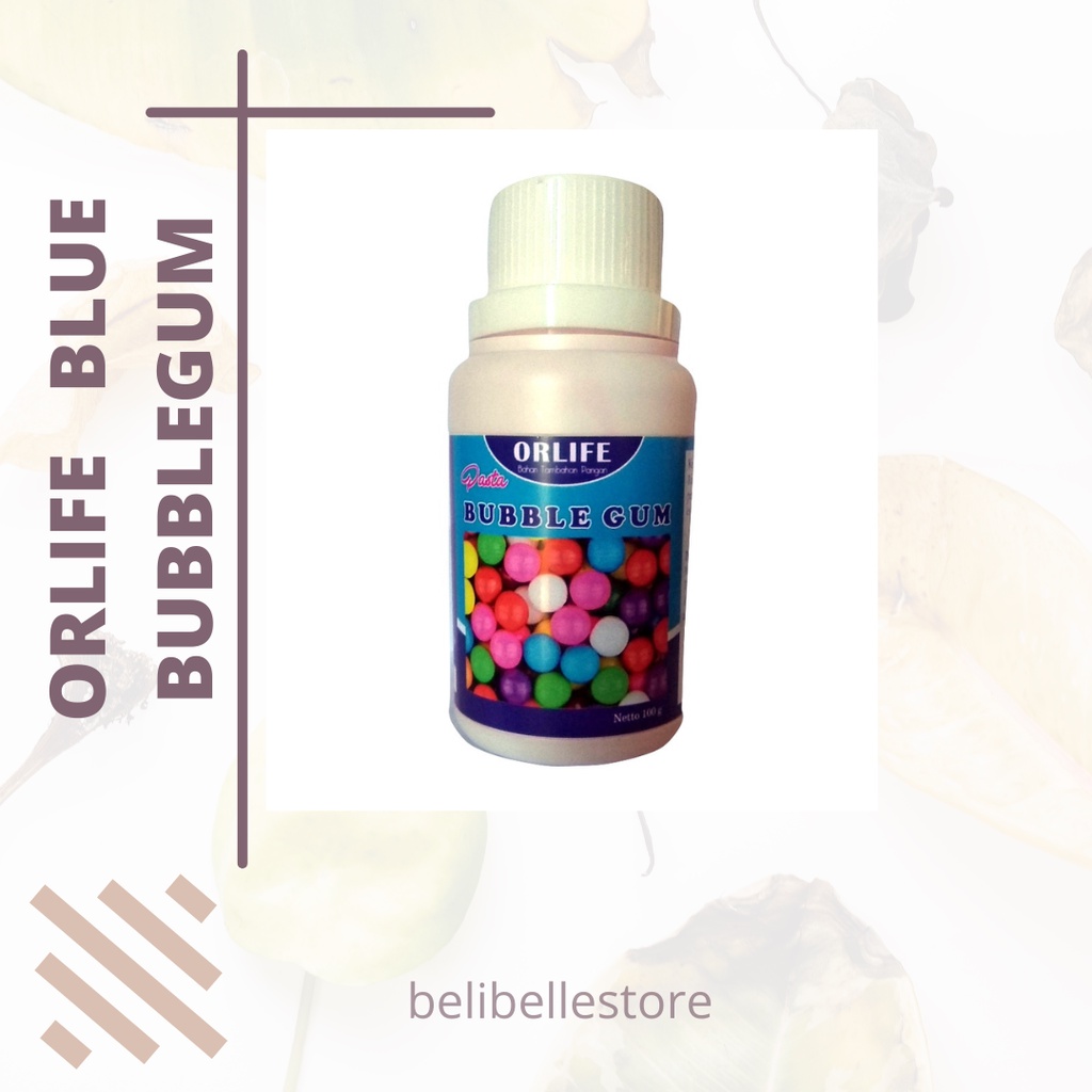 

Pasta Rasa Blue Bubblegum Atau Permen Karet Biru 100 Gram Orlife