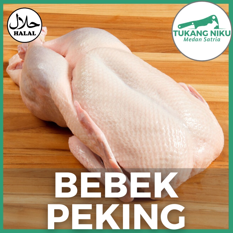 

BEBEK PEKING SEGAR - HALAL FROZEN DAGING MENTAH UTUH FRESH BEKU POTONG HIBRIDA DUCK WHOLE KG GR GRAM