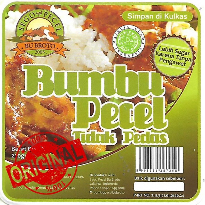 

Promo (COD) Bumbu Pecel Tidak Pedas "SEGO PECEL BU BROTO