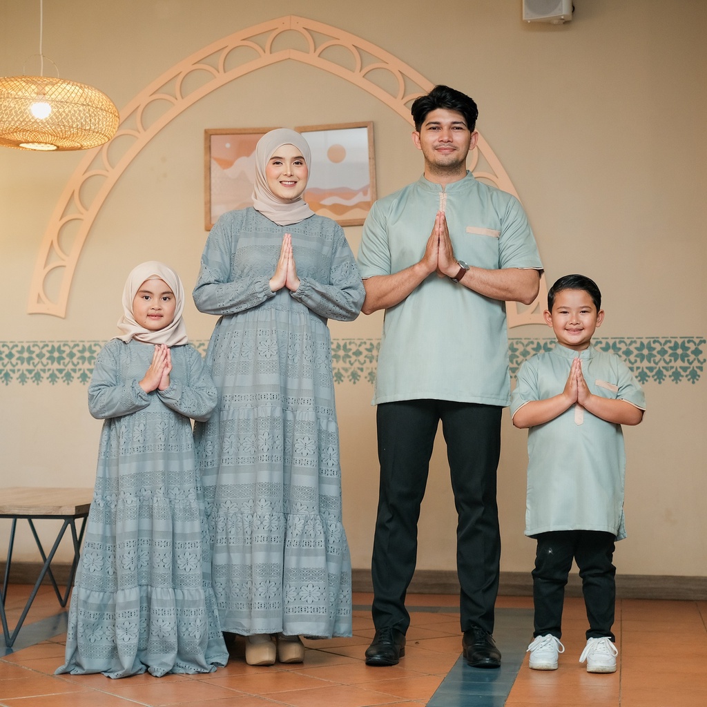 KINANDRA FAMILY SET 2023 GAMIS KOKO SET KEMBAR COUPLE KELUARGA