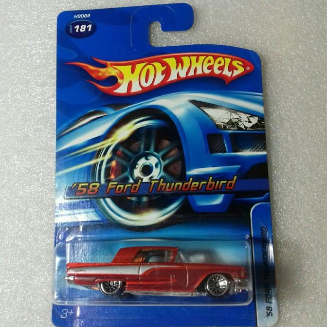 HOT WHEELS 58 FORD THUNDERBIRD. BLUE CARD 2005. ANTIK.