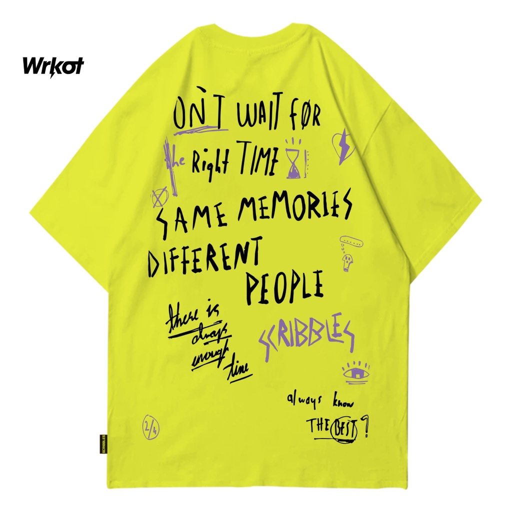 Workout Stretwear x Scribbles Kaos Oversize Original Workout Worldy