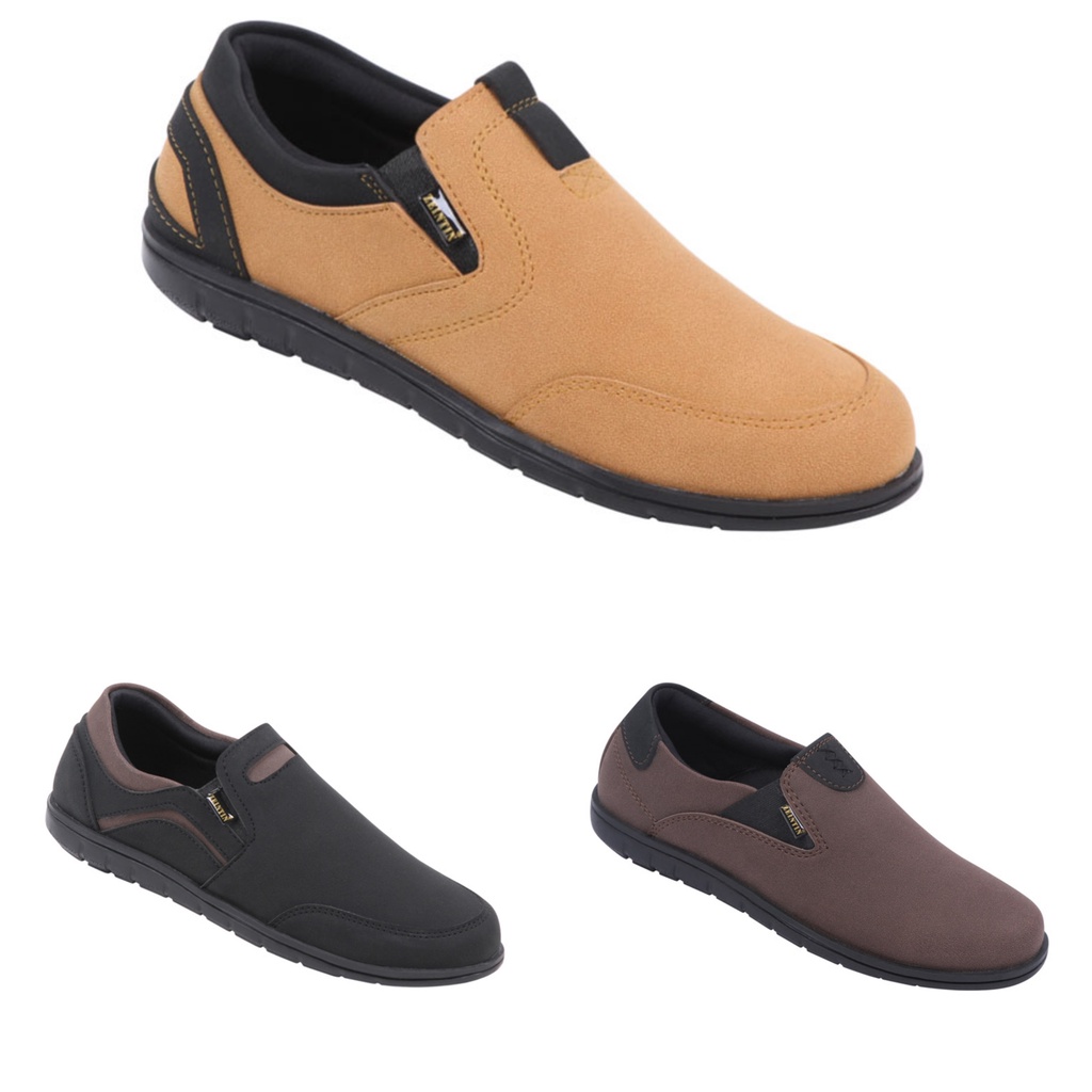 Cod Sepatu Kets Pria Zeintin Promo BJ 2242 BJ 2243 BJ 2244 Sneaker Pria Sepatu Slip On Pria Murah Be