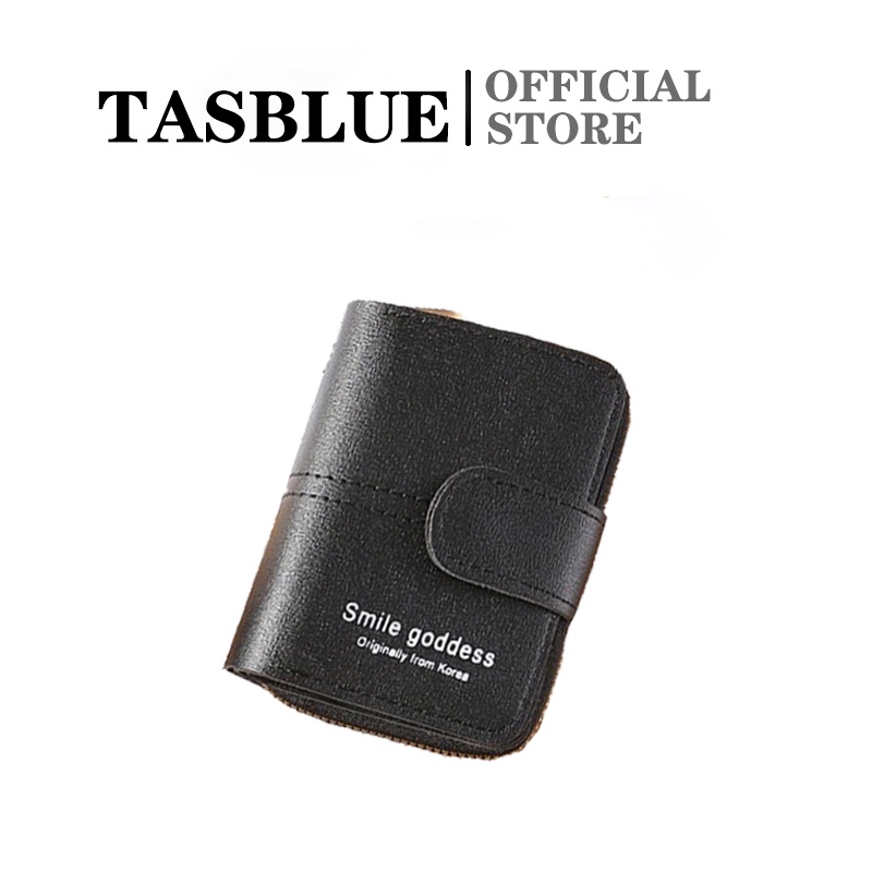 TASBLUE Dompet Wanita Mode Korea Dompet Wanita Kecil Berkualitas Tinggi  878  Dompet Wanita Murah  Ritsleting Kulit Asli  Dompet Kartu Lipat Pendek  Dompet Mini  Fashion Wanita Impor Korea