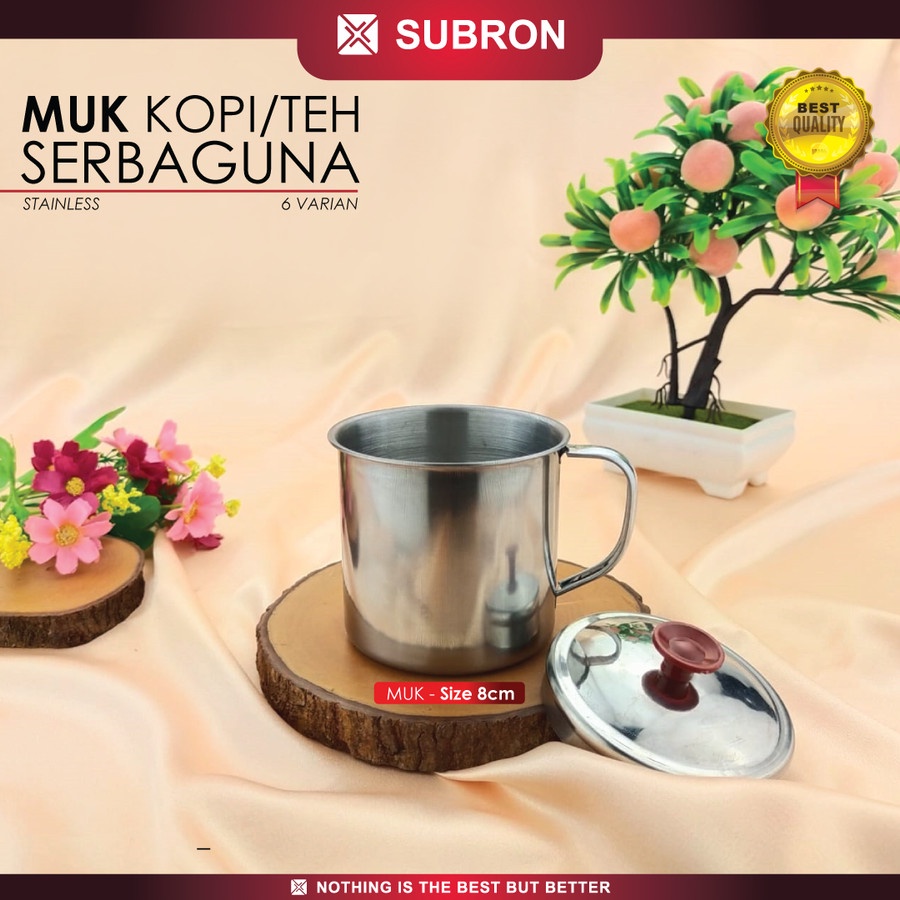 Muk / mug Stainless 8 cm Cangkir Serbaguna - SUBRON
