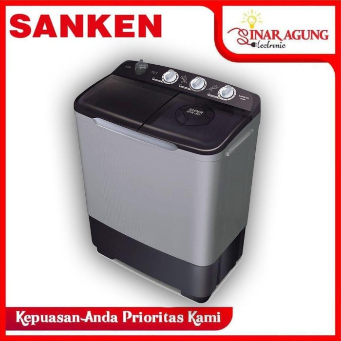 SANKEN MESIN CUCI 2 TABUNG 7KG TW-8827EGY / TW8827EGY - RESMI