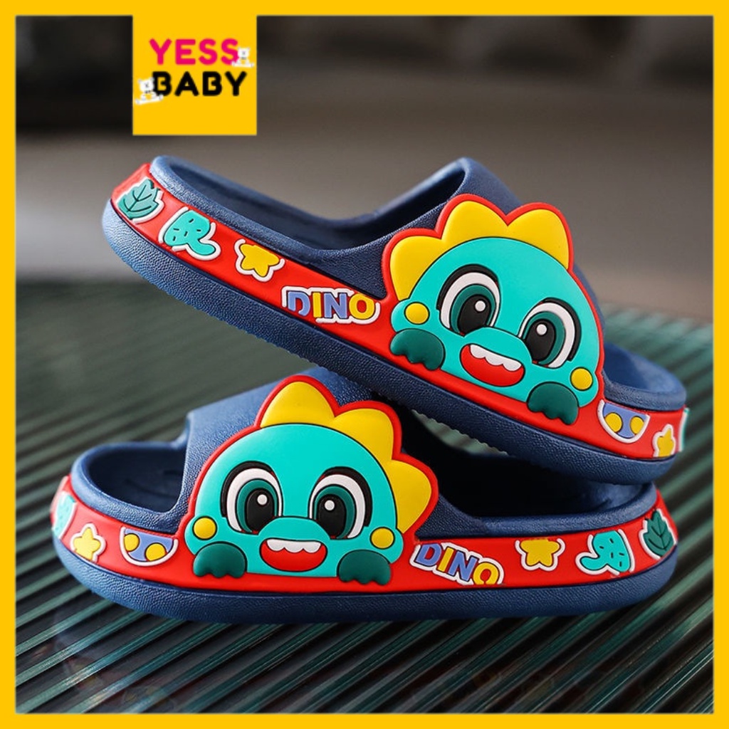 [COD] yessbaby STELLA DINO sandal Anak Laki-laki/Perempuan Bahan Karet Model Lucu Termurah Sepatu sendal Import Fahion sandal slop Terbaru Kekinian