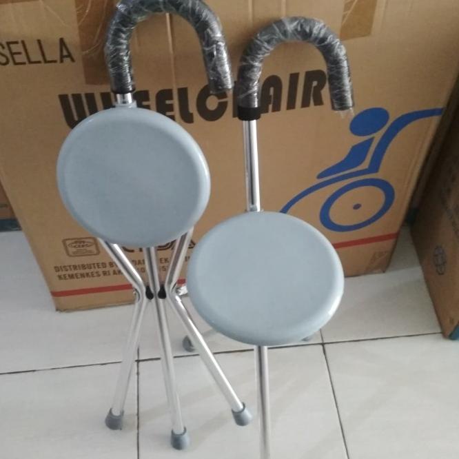 Tongkat Lipat Kursi Sella / Tongkat Kursi Bisa Buat Duduk Saat Solat