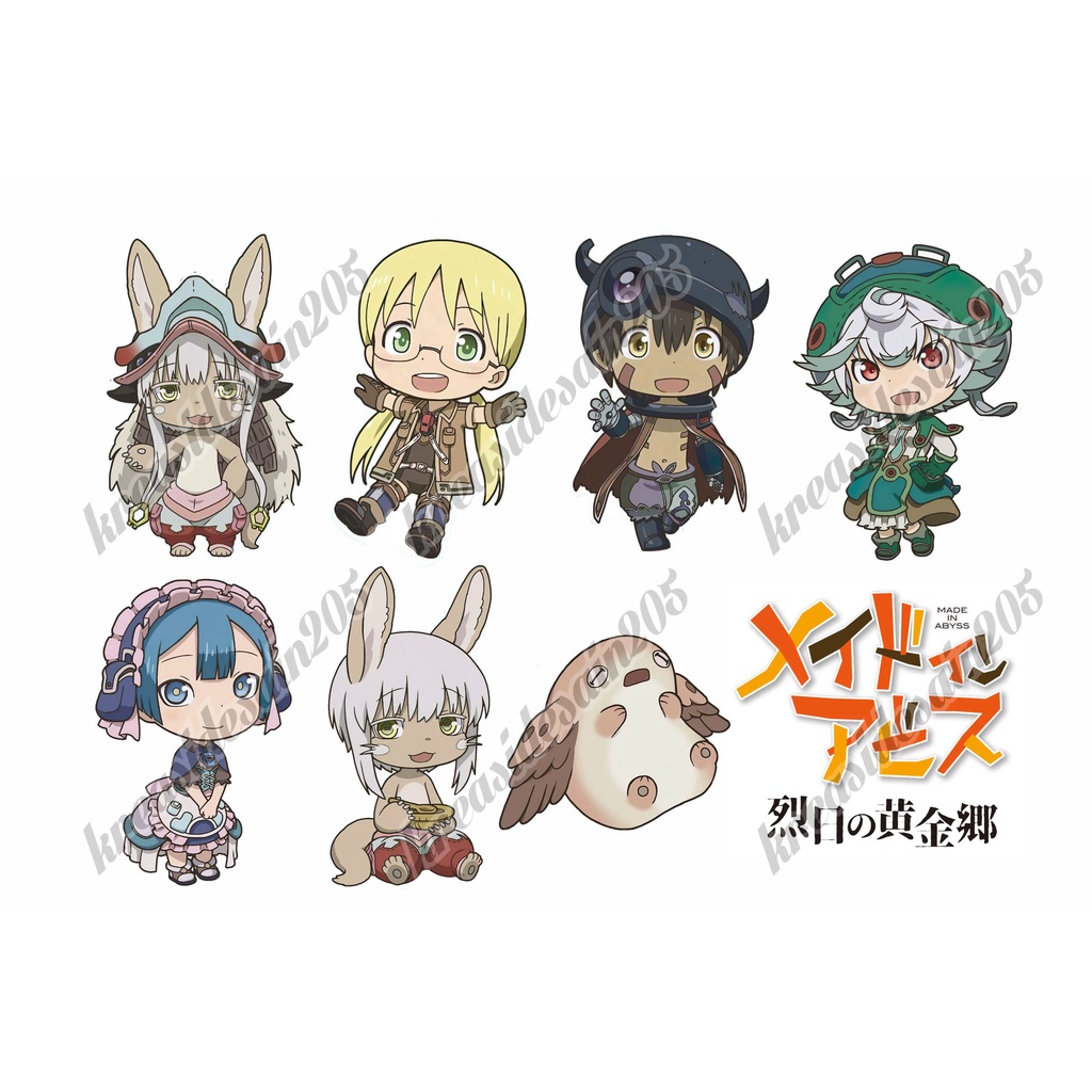 made in abyss/ stiker anime/stiker laptop /stiker / chibi /stiker motor/stiker sepeda /stiker mobil 