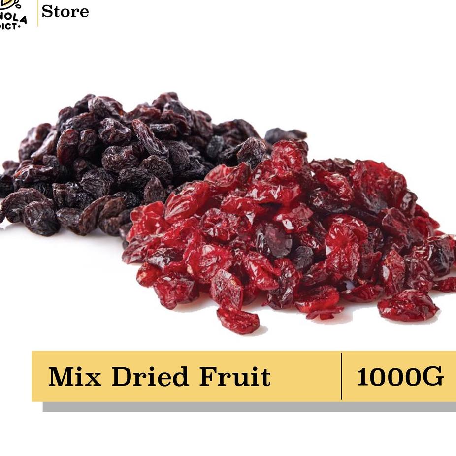 

➨ Granola Addict - Mix Dried Fruit (Raisin, Cranberry) 1KG ➪