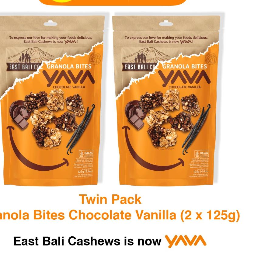 

✸ YAVA Twin Pack Granola Bites Chocolate Vanilla (2 x 125g) ◊