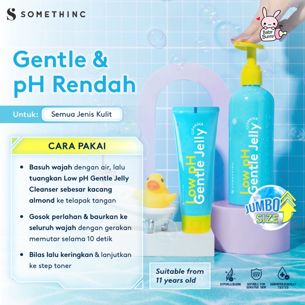 ❤ BELIA ❤ SOMETHINC Low pH Gentle Jelly Cleanser | Sabun Cuci Muka pH rendah | Facial Wash | BPOM