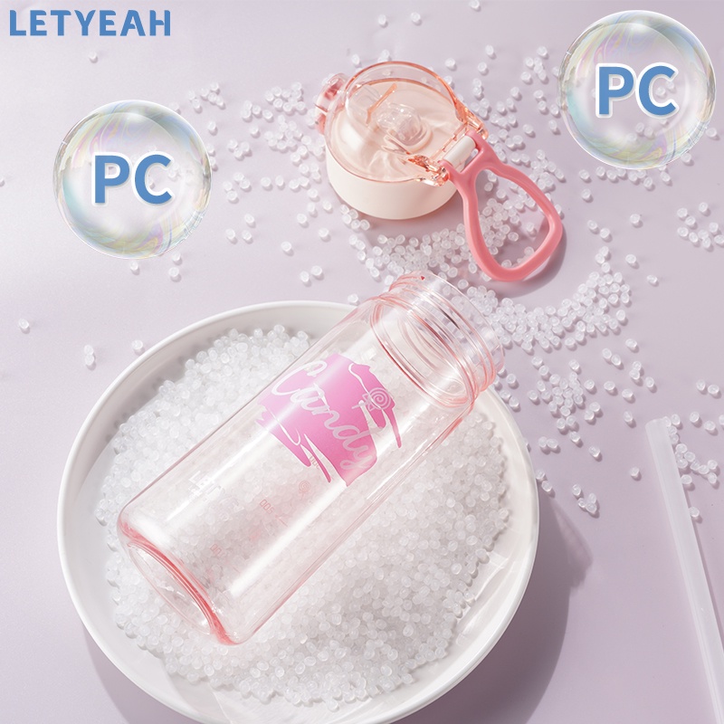 letyeah botol air minum lucu portable/570ml tempat air minum anak/ botol minum BPA free