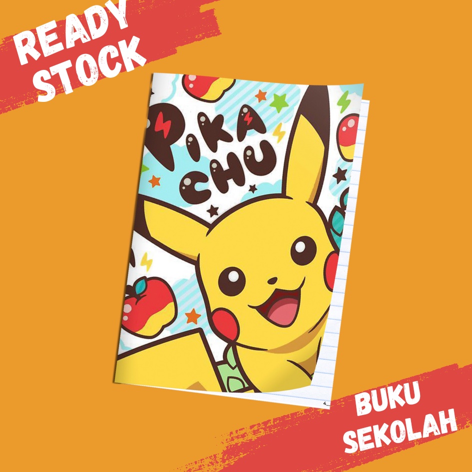

Buku Tulis Sekolah / Buku Tulis Aesthetic / Buku Sekolah Tema PIKACHU