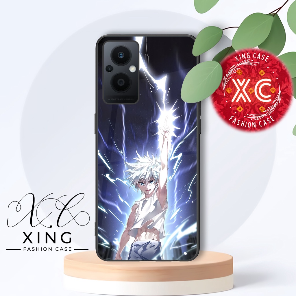 |AN20|CASE GLOSSY OPPO RENO 7Z 5G KILAU EFEK KACA | CASE HAPE MOTIF KILLUA ZOLDYCK ANIME HUNTER X HU