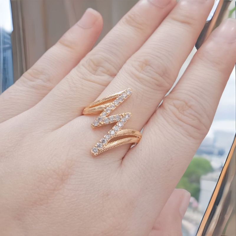 Cincin wanita cincin permata cincin replika emas cincin lapis emas yaxiya xuping