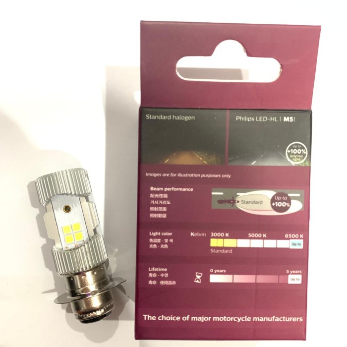 LAMPU DEPAN LED MIO M3 MIO Z SOUL GT XEON GT PHILIPS ORIGINAL 100%