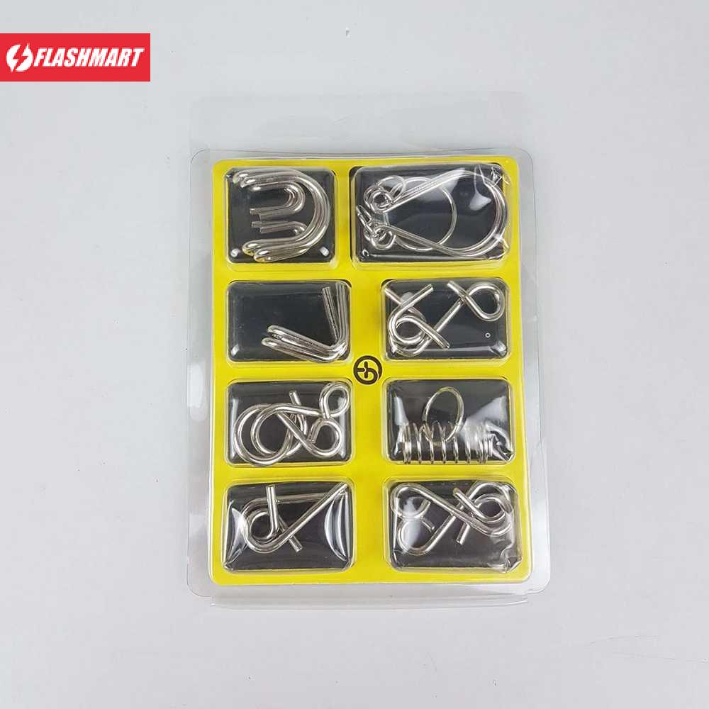 Flashmart Trick Unlock Challenge Metal Puzzle 8 in 1 - BT02