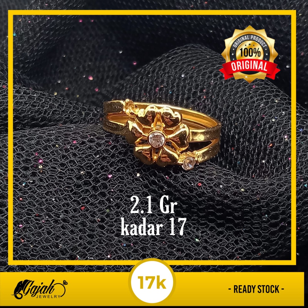 Cincin emas 17k - 2.1 gr kadar 750 - 4283