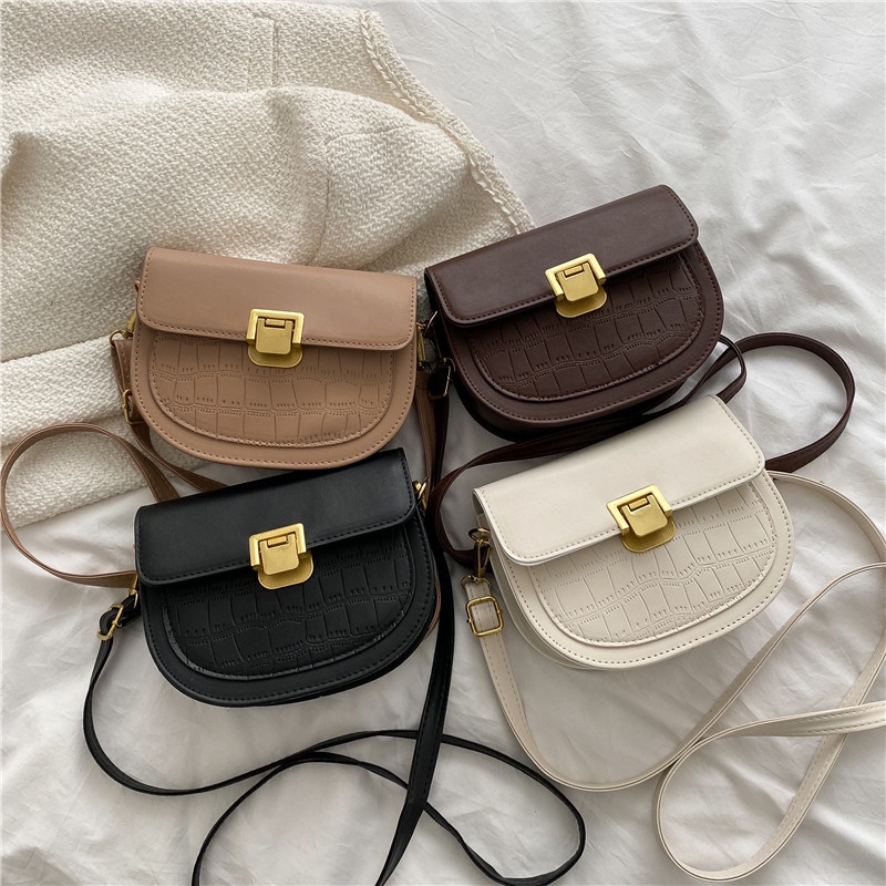 tas wanita shoulder bag vintage korea style sederhana liar aksesoris tas slempang wanita terbaru korea impor fashion style