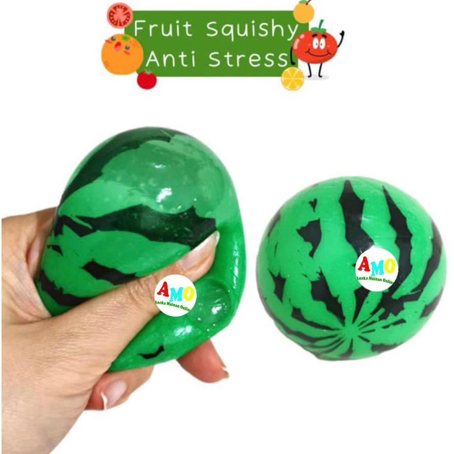 MAINAN SQUISHY SPLAT TOY BUAH/ ANTI STRESS BALL/SQUEEZE BALL /SQUISHY KENYAL /SQUISHY MURAH