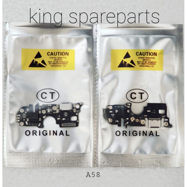 FLEXIBEL FLEXIBLE FLEKSIBEL OPPO A58 CON KONEKTOR TC CAS CHARGER MIC